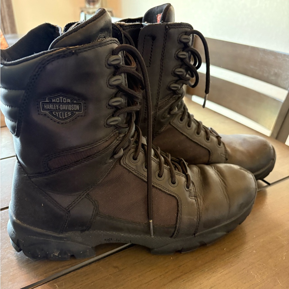 Harley-Davidson Men’s Lynx Waterproof Black 8-Inch Motorcycle Boots